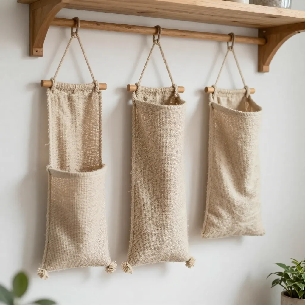 Collection of woven baskets and natural fiber crates